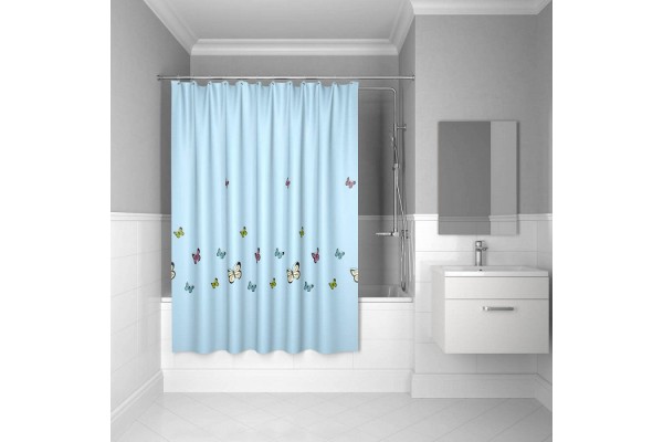 Штора для ванной комнаты IDDIS Butterfly 200*200 см