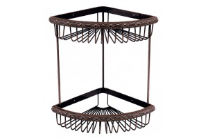 Полка угловая Lemark Jasmine LM6682ORB 2-ярусная Lemark Jasmine