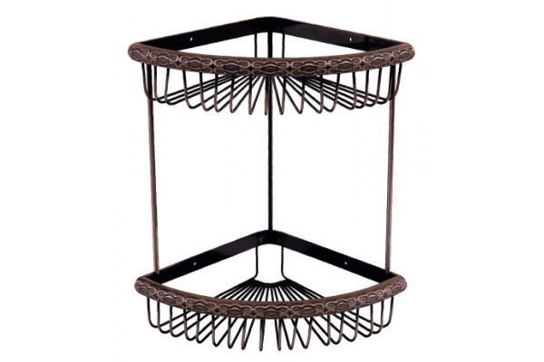 Полка угловая Lemark Jasmine LM6682ORB 2-ярусная Lemark Jasmine