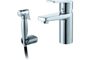 Смеситель для раковины с гигиеническим душем D&K Rhein Lessing