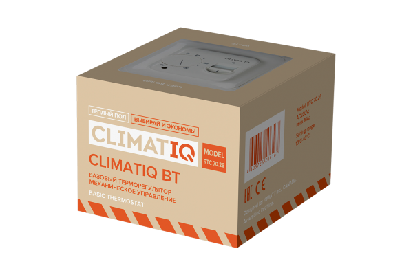 Терморегулятор Climatiq CLIMATIQ.THERM.IVORY проводной, не программируемый, слоновая кость