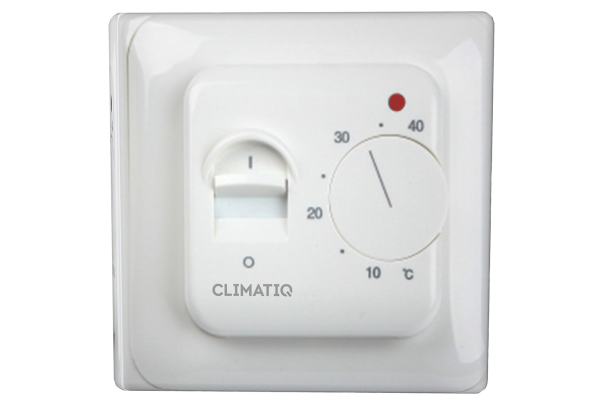 Терморегулятор Climatiq CLIMATIQ.THERM.WHITE проводной, не программируемый, белый