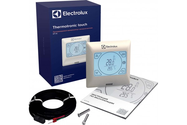 Терморегулятор Electrolux ETT-16 проводной, программируемый, белый