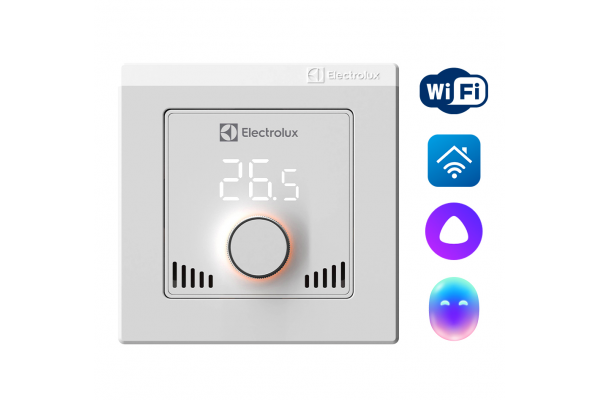 Терморегулятор Electrolux ETS-16 Wi-Fi проводной, программируемый, белый/черный