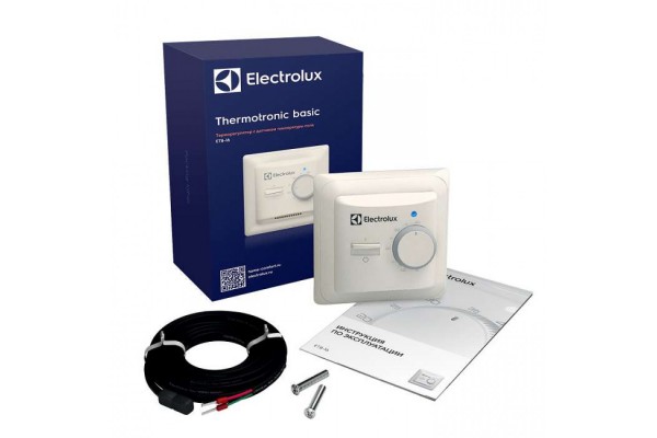 Терморегулятор Electrolux ETB-16 проводной, не программируемый, белый