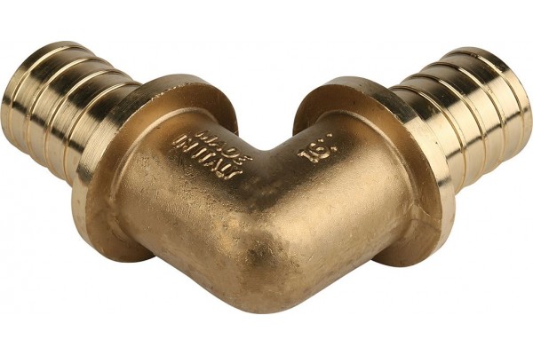 Elsen Угольник 25x25 аксиальный PEX, латунь