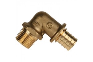 Elsen Угольник переходной 20x1/2 Н. аксиальный PEX, латунь