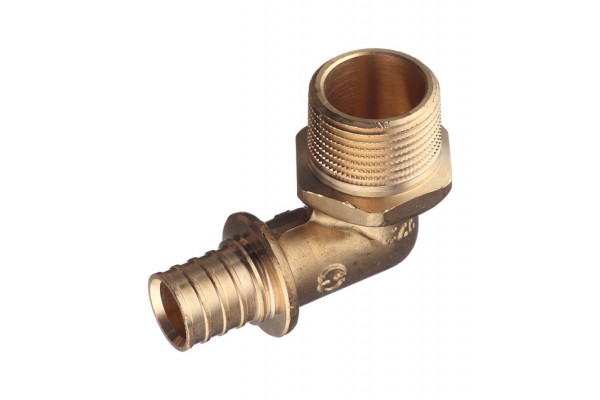 Elsen Угольник переходной 20x3/4 Н. аксиальный PEX, латунь