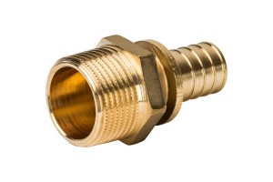 Elsen Переходник 25x1 Н. аксиальный PEX, латунь