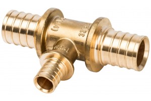 Elsen Тройник переходной 32x16x32 аксиальный PEX, латунь