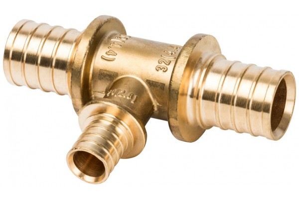 Elsen Тройник переходной 32x16x32 аксиальный PEX, латунь