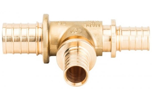 Elsen Тройник переходной 32x25x25 аксиальный PEX, латунь