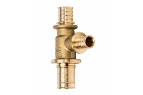 Elsen Тройник переходной 20x16x16 аксиальный PEX, латунь