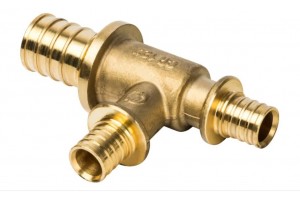 Elsen Тройник переходной 20x16x16 аксиальный PEX, латунь