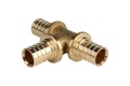 Elsen Тройник 25x25x25 аксиальный PEX, латунь