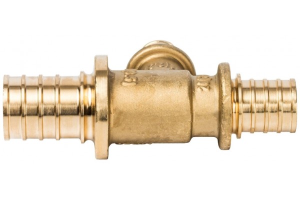 Elsen Тройник переходной 25x16x20 аксиальный PEX, латунь