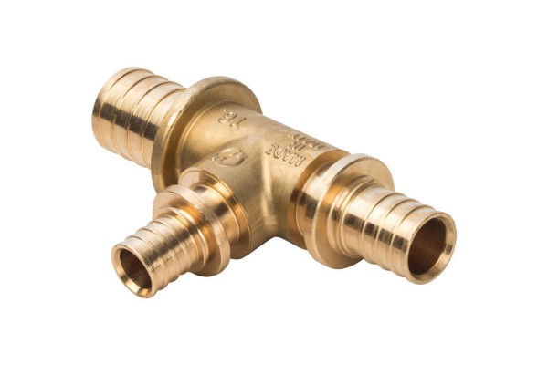 Elsen Тройник переходной 25x16x20 аксиальный PEX, латунь