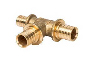 Elsen Тройник переходной 20x20x16 аксиальный PEX, латунь