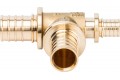 Elsen Тройник переходной 20x20x16 аксиальный PEX, латунь