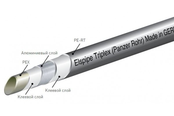 Труба Elsen Elspipe Triplex 16x2.6 PEX-a EVOH EPT16.2610 из сшитого полиэтилена армированная