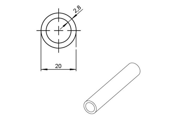 Труба REHAU Pink 20x2.8 PEX-a EVOH 11360521120 из сшитого полиэтилена