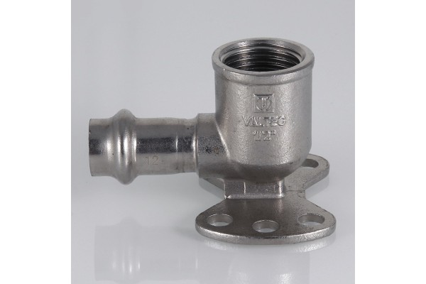 Valtec угольник с креплением, водорозетка ВН 22x1/2
