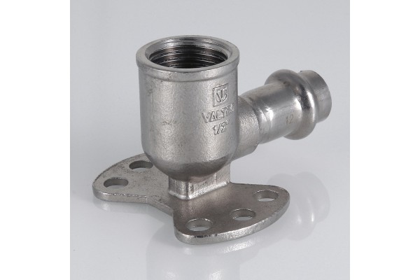 Valtec угольник с креплением, водорозетка ВН 22x1/2
