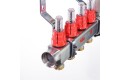 Коллекторная группа Valtec VTc.586.EMNX.0604 отводов 4, нержавеющая сталь, c расходомерами, тёплый пол