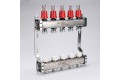 Коллекторная группа Valtec VTc.584.EMNX.0607 отводов 7, нержавеющая сталь, c расходомерами, тёплый пол