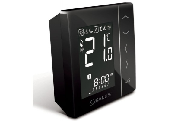 Salus VS20BRF Черный Терморегулятор беспроводной, программируемый, Zigbee