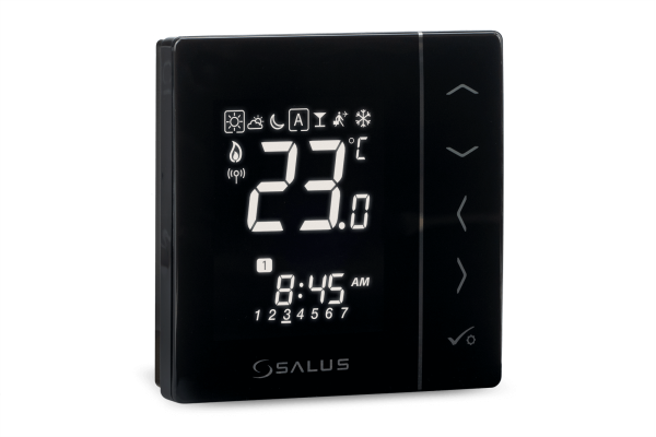 Salus VS10BRF Черный Терморегулятор беспроводной, программируемый Zigbee