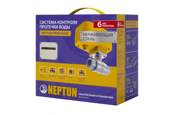 Система контроля протечки воды Neptun 1/2 Profi Base 220В (2 крана) проводной, 2205737