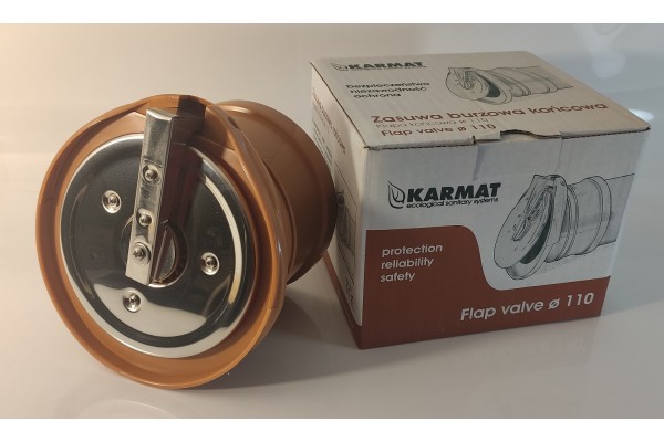 Обратный клапан Karmat 110 выпускной канализационный, ZBK110
