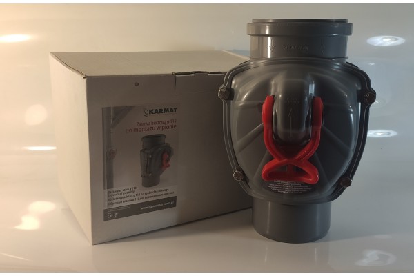 Обратный клапан Karmat 110 вертикальный канализационный, ZB110 PION