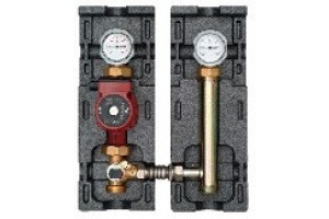 Насосная группа Meibes V-MK DN 25 (1) с насосом Grundfos UPM3 Hybrid 25-70 со смесителем подающая линия-слева