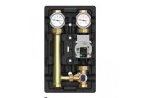 Насосная группа Meibes MK DN 25 (1) с насосом Grundfos UPM3 Hybrid 25-70 со смесителем подающая линия-слева