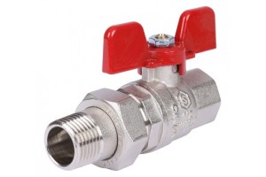 [СНЯТО] STOUT кран шаровой с американкой ВН 1/2 (EPDM) бабочка