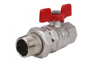 [СНЯТО] STOUT кран шаровой с американкой ВН 1 (EPDM) полнопроходной бабочка