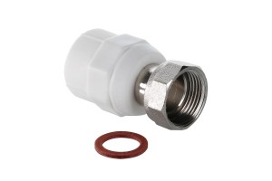 Соединитель PPR Valtec с накидной гайкой 20х3/4, VTp.708.0.02005