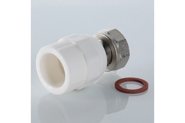 Соединитель PPR Valtec с накидной гайкой 25х1, VTp.708.0.02506