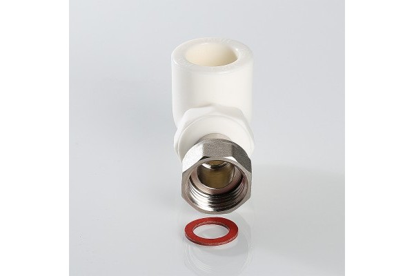 Угольник Valtec PPR с накидной гайкой 25х1, VTp.758.0.02506