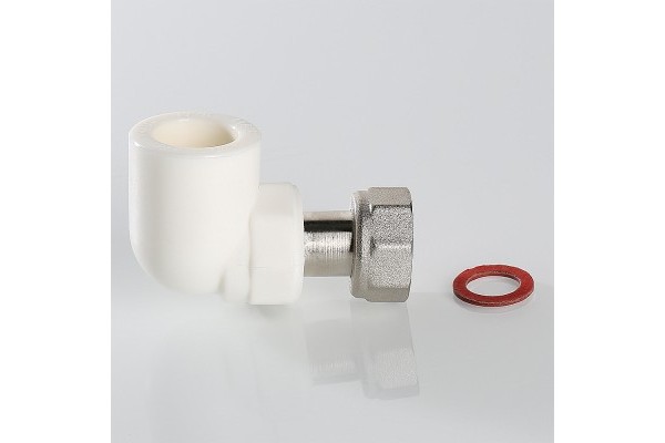Угольник Valtec PPR с накидной гайкой 25х1, VTp.758.0.02506