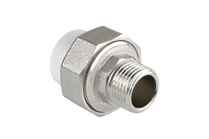 Соединитель PPR Valtec разъемный с переходом на нар. р. 25х1, VTp.761.0.02506