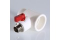 Тройник Valtec коллекторный PPR с шаровым краном, 40мм х 1/2 нар. конус, VTp.781.0.04004