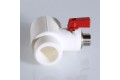 Тройник Valtec коллекторный PPR с шаровым краном, 40мм х 1/2 нар. конус, VTp.781.0.04004