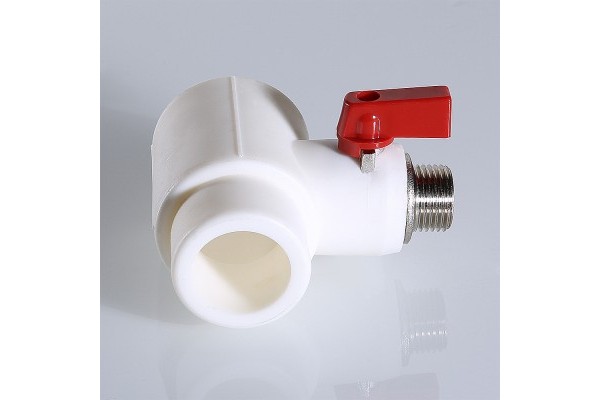 Тройник Valtec коллекторный PPR с шаровым краном, 40мм х 1/2 нар. конус, VTp.781.0.04004