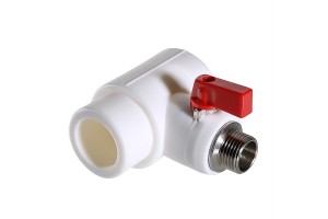 Тройник Valtec коллекторный PPR с шаровым краном, 40мм х 3/4 нар. евроконус, VTp.781.0.04005
