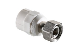 Соединитель PPR Valtec с накидной гайкой 20 х 1/2 конус, VTp.708.K.02004