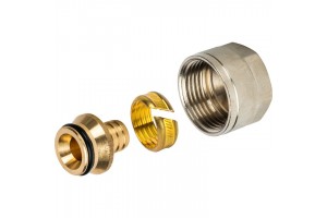 STOUT Переходник компрессионный (евроконус) 20x3/4 В. (2.8мм) PEX/Pert