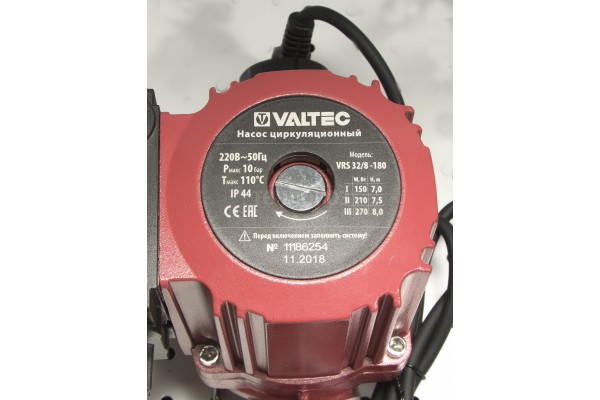 Насос циркуляционный Valtec VRS 32/8-180 для отопления VRS.328.18.0
